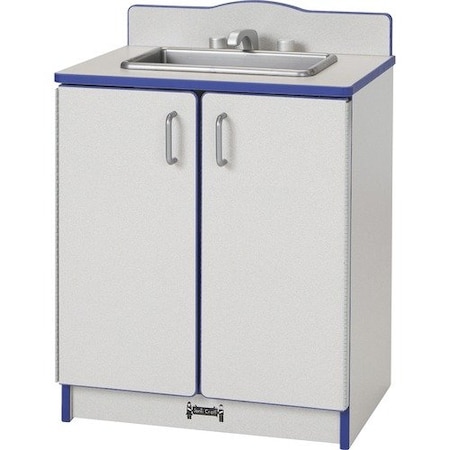 Jonti-Craft Play Kitchen Sink, Blue Edge, 20inWx15inDx27inH, Gray JNT2408JCWW003